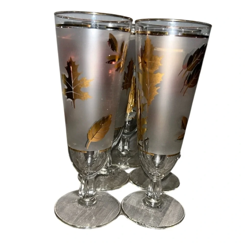 Libbey vintage gold